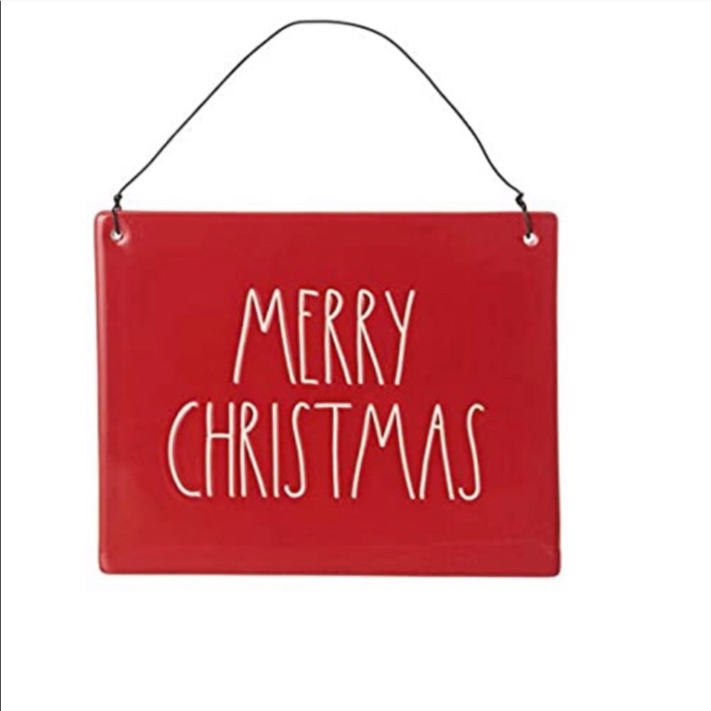 SOLD LOCAL Rae Dunn Merry Christmas hanging sign